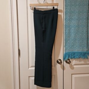 Ann Taylor Petite Side Zip Trouser in Fluid Crepe Green